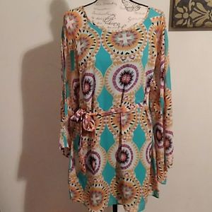 Printed mini dress